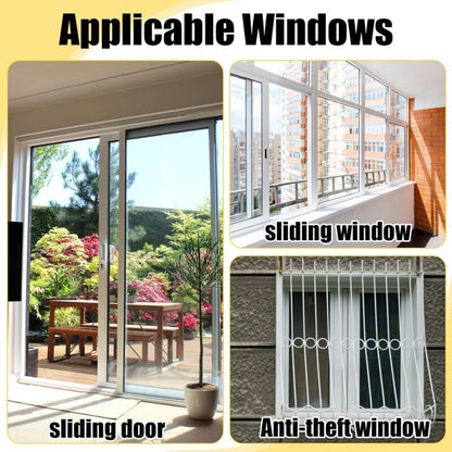 Sliding Window Locks, 4pcs Sliding Window Locks, Adjustable Window Lock for Sliding Doors - Reinforced V1237-ZY-203-0687