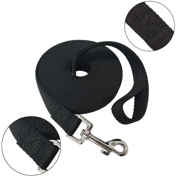 Training Leash for Small and Medium Dogs, Dog Leash for Dog/Puppy for Recall Training, Camping-Black 10*2M_max V1237-ZY-203-0719