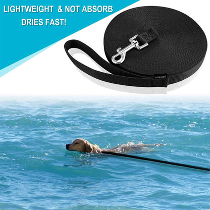 Training Leash for Small and Medium Dogs, Dog Leash for Dog/Puppy for Recall Training, Camping-Black 10*2M_max V1237-ZY-203-0719