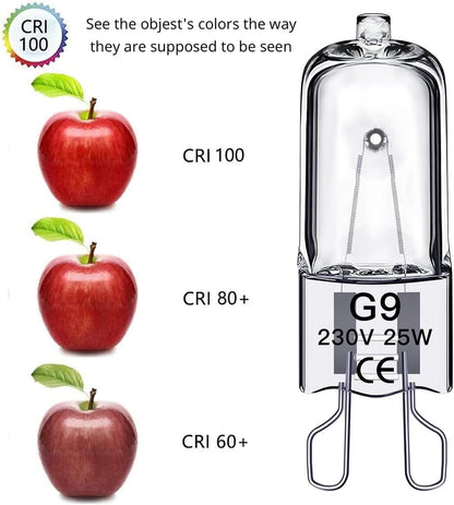 G9 halogen bulbs 25w 230v 10-pack V1237-ZY-203-0771