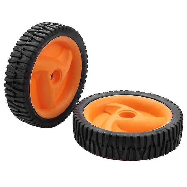 2-pack 196 mm lawn mower wheels compatible with Husqvarnaa Mcculloch 5324025-67, 5324029-36, 53240256 V1237-ZY-203-0785