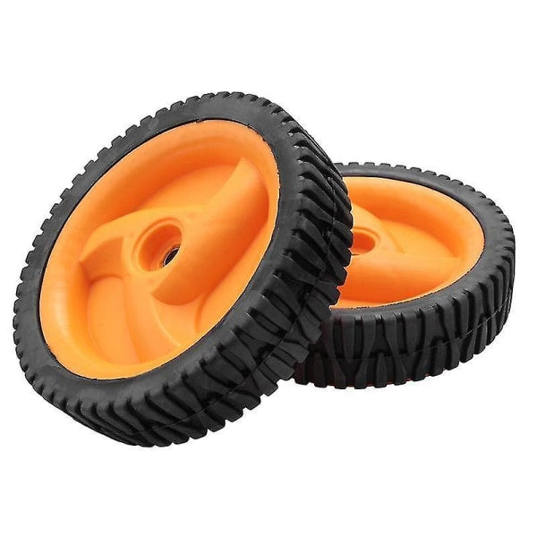 2-pack 196 mm lawn mower wheels compatible with Husqvarnaa Mcculloch 5324025-67, 5324029-36, 53240256 V1237-ZY-203-0785