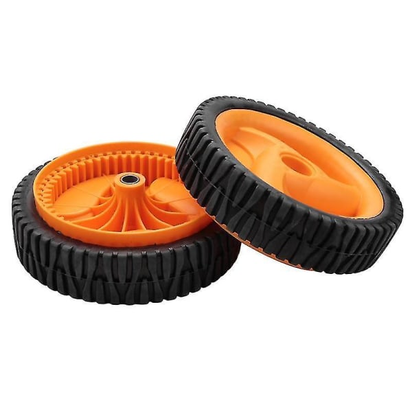 2-pack 196 mm lawn mower wheels compatible with Husqvarnaa Mcculloch 5324025-67, 5324029-36, 53240256 V1237-ZY-203-0785