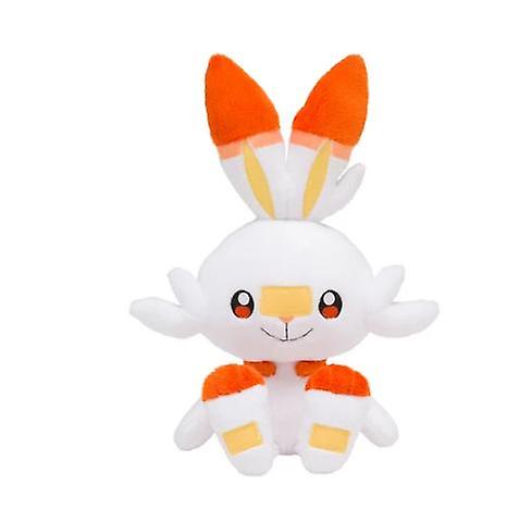 35cm Scorbunny Rabbit Plush Cute Sword Shield Anime Game Elf Doll V1237-ZY-203-0790