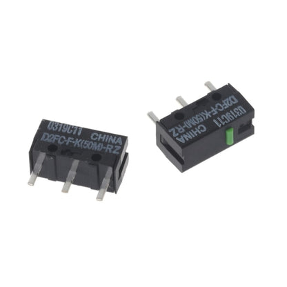 2pcs Green Dot Mouse Microswitch D2FC-FK(50M)-RZ for Razer Mouse Microswitches 50 Million Clicks for Lifetime V1237-ZY-203-0835