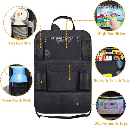 2-PACK Universal car back seat mobile/tablet multiple holders Black Black Black V1237-ZY-203-0839