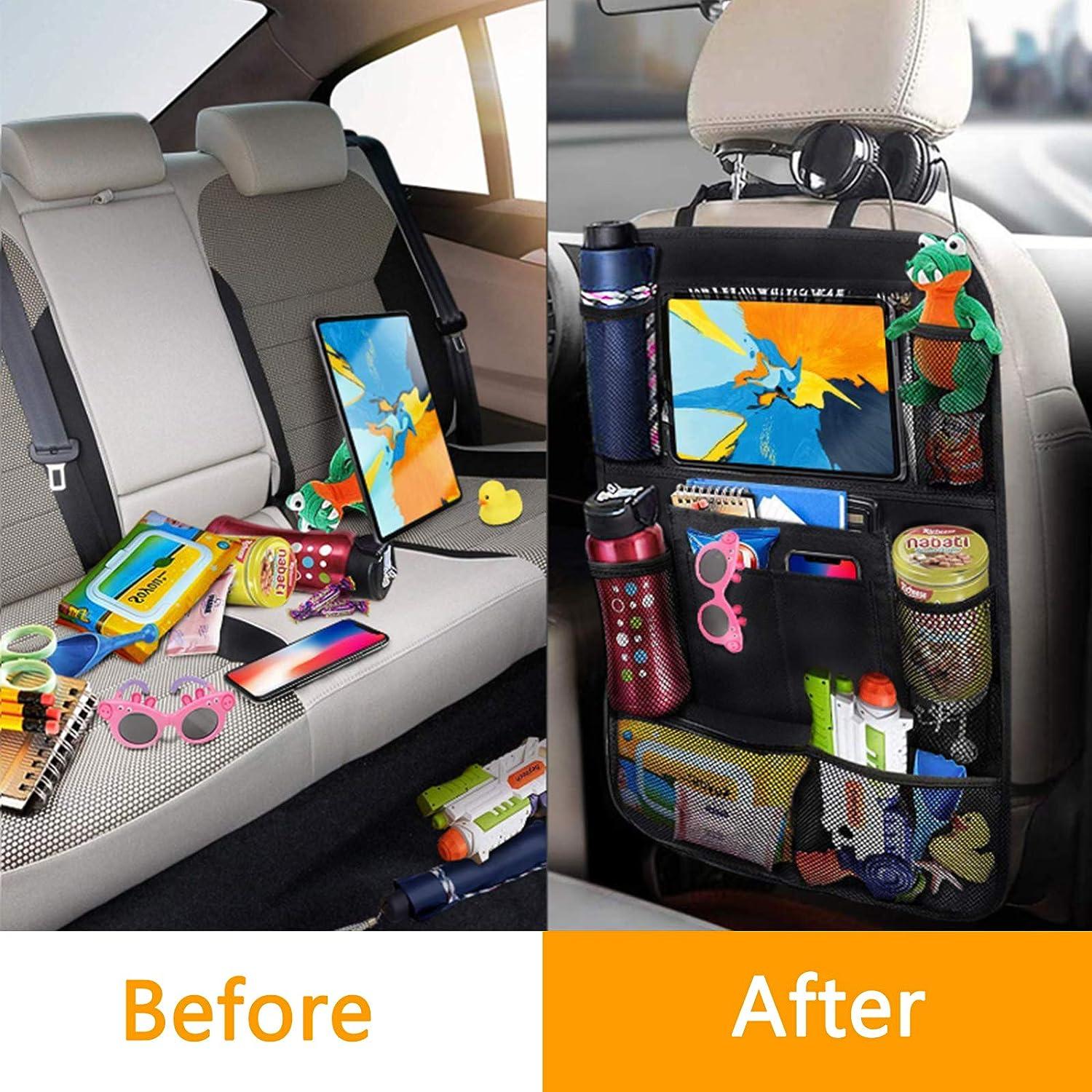 2-PACK Universal car back seat mobile/tablet multiple holders Black Black Black V1237-ZY-203-0839