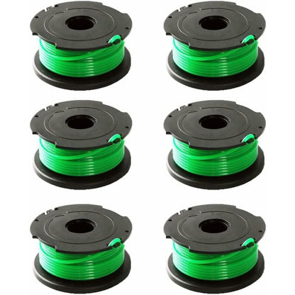 Pack of 6 Green Line Spools for Black & Decker GL7033 GL8033 GL9035 A6482..DEBUNS Grass Trimmer V1237-ZY-203-0860