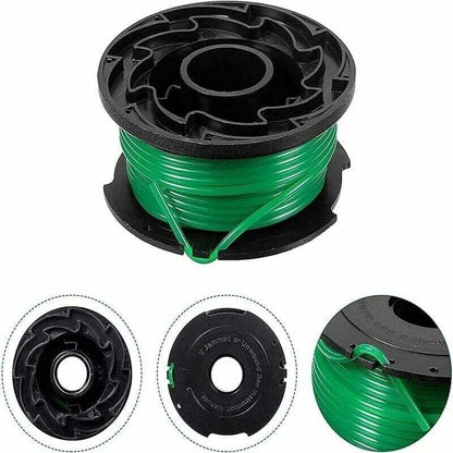 Pack of 6 Green Line Spools for Black & Decker GL7033 GL8033 GL9035 A6482..DEBUNS Grass Trimmer V1237-ZY-203-0860