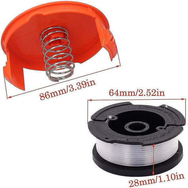 Black+decker A6481 Spool + 6 Pack Line For Reflex Strimmer null none V1237-ZY-203-0886