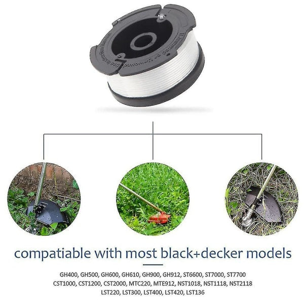 Black+decker A6481 Spool + 6 Pack Line For Reflex Strimmer null none V1237-ZY-203-0886