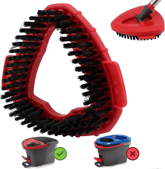 Mop Heads Replacement Scrubbing Brush Mop Head for Vileda Turbo Spin Mop, Hard Bristle Carpet Brush Cleaning V1237-ZY-203-0899