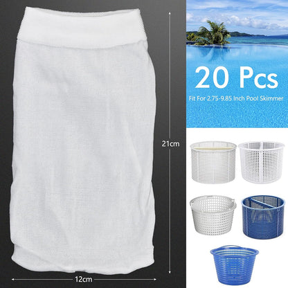 20 pcs Pool Skimmer Socks Pool Filter Sock for V1237-ZY-203-0908