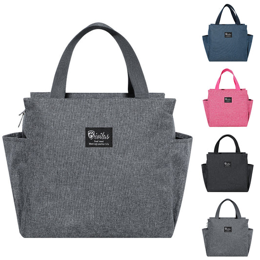 Lunch Bag for Adult Children Thick Portable Black V1237-ZY-203-0949
