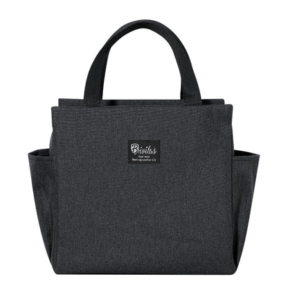Lunch Bag for Adult Children Thick Portable Black V1237-ZY-203-0949