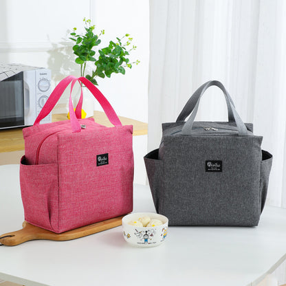 Lunch Bag for Adult Children Thick Portable Black V1237-ZY-203-0949
