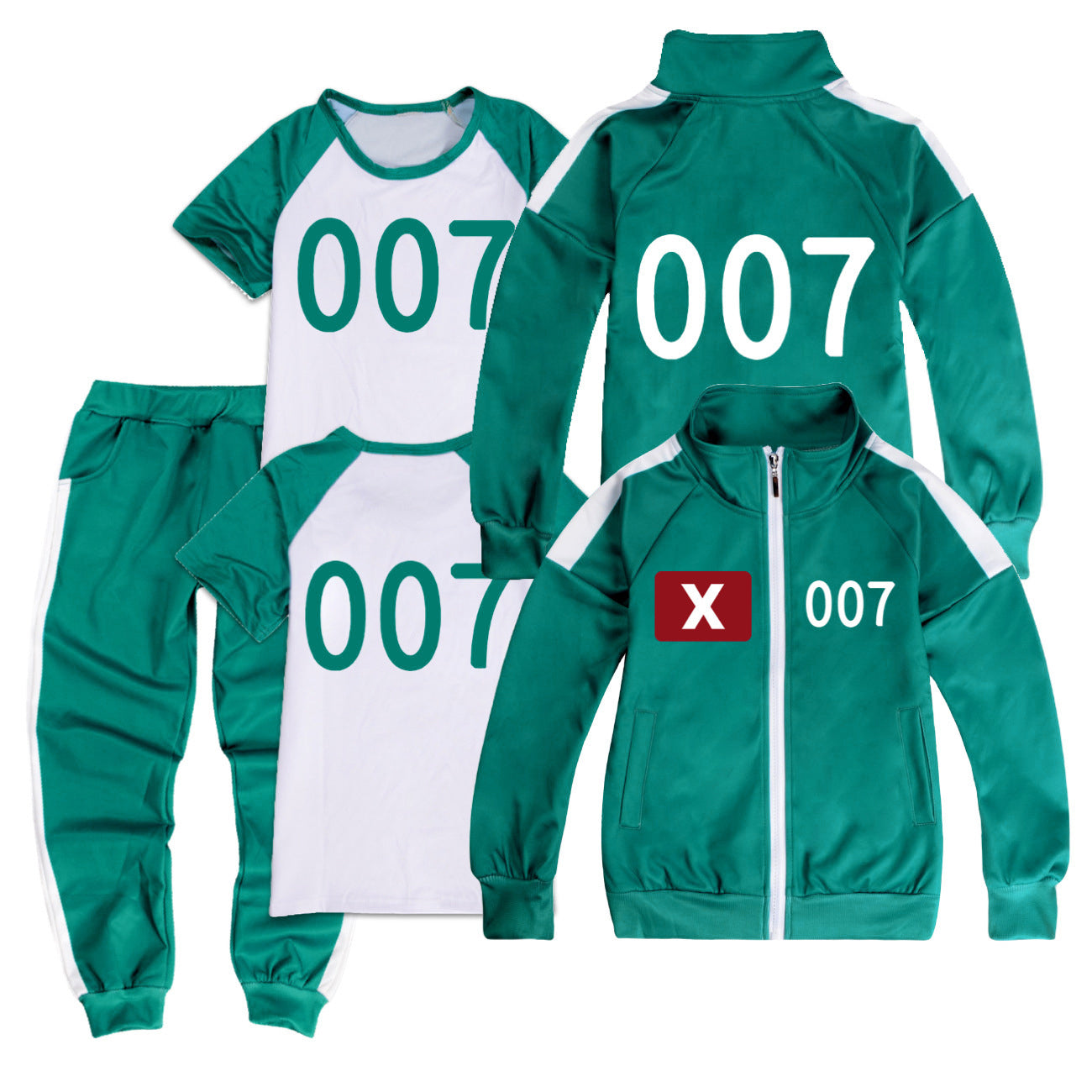 Squid Game, sportswear, complete set with rope 7 146 V1237-ZY-203-0952
