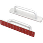 2pcs Self-Adhesive Aluminum Alloy Door Handle Push-Pull Sliding Door Handle Without Drilling for Gate Cabinet V1237-ZY-203-0953
