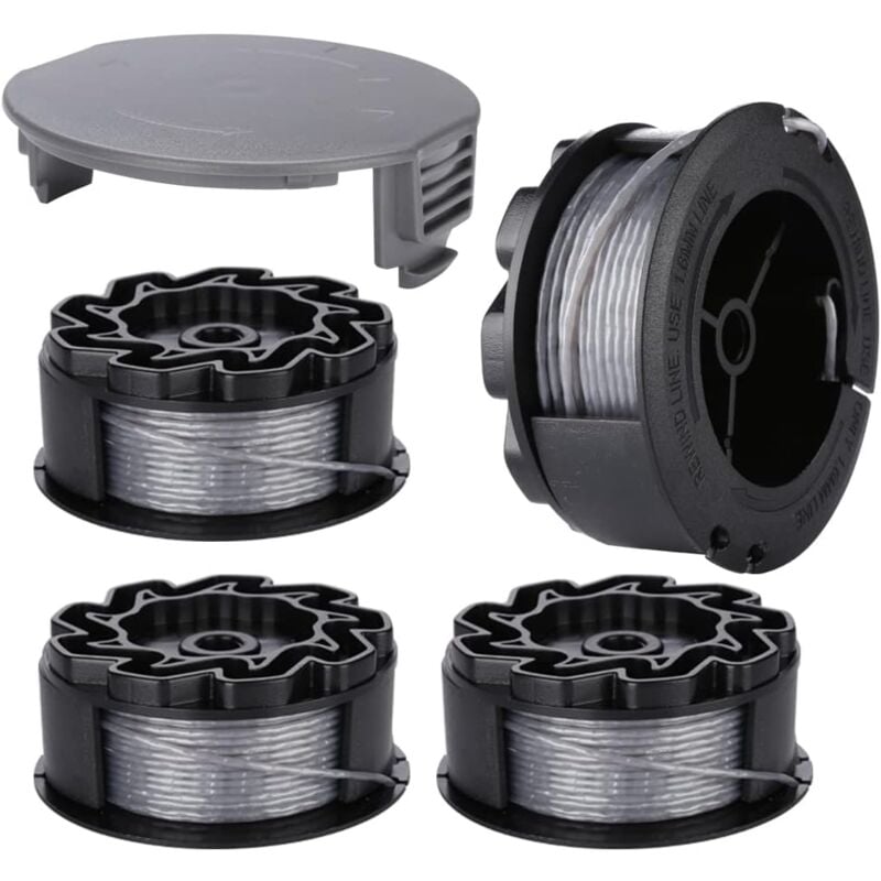 Line spool for BOSCH UniversalGrassCut Trimmer 18 18-26 18-260 F016800570 with cap (4 pieces) V1237-ZY-203-0984