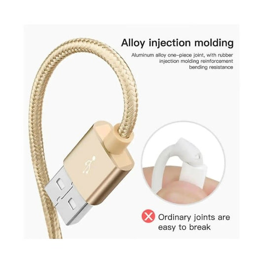 2m 2A Fast Charging Cable Charging Cable Nylon for Apple Iphone V1237-ZY-203-1018