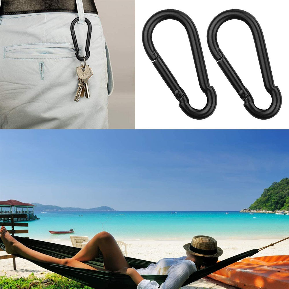 20 pcs Small Carabiners, Multifunctional Aluminum D-ring Clips_max V1237-ZY-203-1027