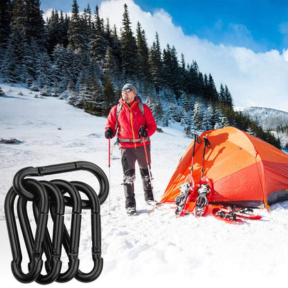 20 pcs Small Carabiners, Multifunctional Aluminum D-ring Clips_max V1237-ZY-203-1027