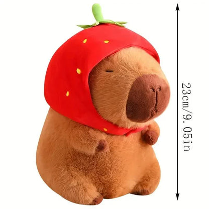 23cm Capybara Plush Simulation Capybara Anime Fluffy Toy Cute Doll Stuffed Animal Soft Doll Plush Christmas V1237-ZY-203-1028