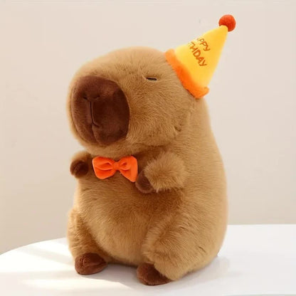 23cm Capybara Plush Simulation Capybara Anime Fluffy Toy Cute Doll Stuffed Animal Soft Doll Plush Christmas V1237-ZY-203-1028