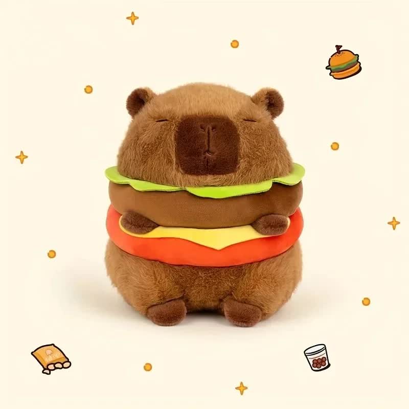 23cm Capybara Plush Simulation Capybara Anime Fluffy Toy Cute Doll Stuffed Animal Soft Doll Plush Christmas V1237-ZY-203-1028