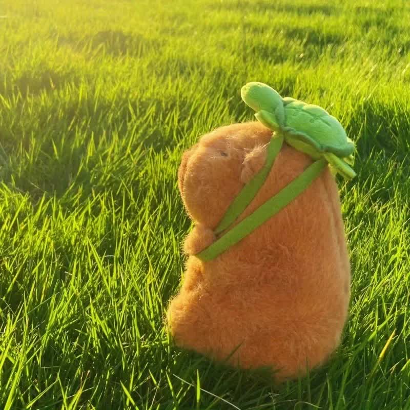 23cm Capybara Plush Simulation Capybara Anime Fluffy Toy Cute Doll Stuffed Animal Soft Doll Plush Christmas V1237-ZY-203-1028