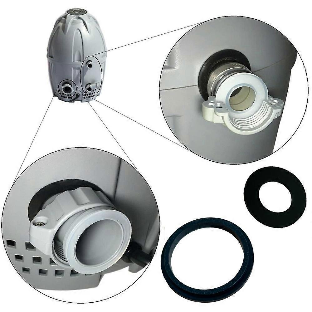 pcs Connection Seals Gaskets Washers for Coleman for Lay-Z-spa, A and B/C Connection Seals Gaskets (Black) V1237-ZY-203-1048