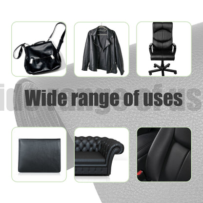 Self-adhesive repair patch artificial leather 50x138 cm Black Black Black Variety V1237-ZY-203-1053