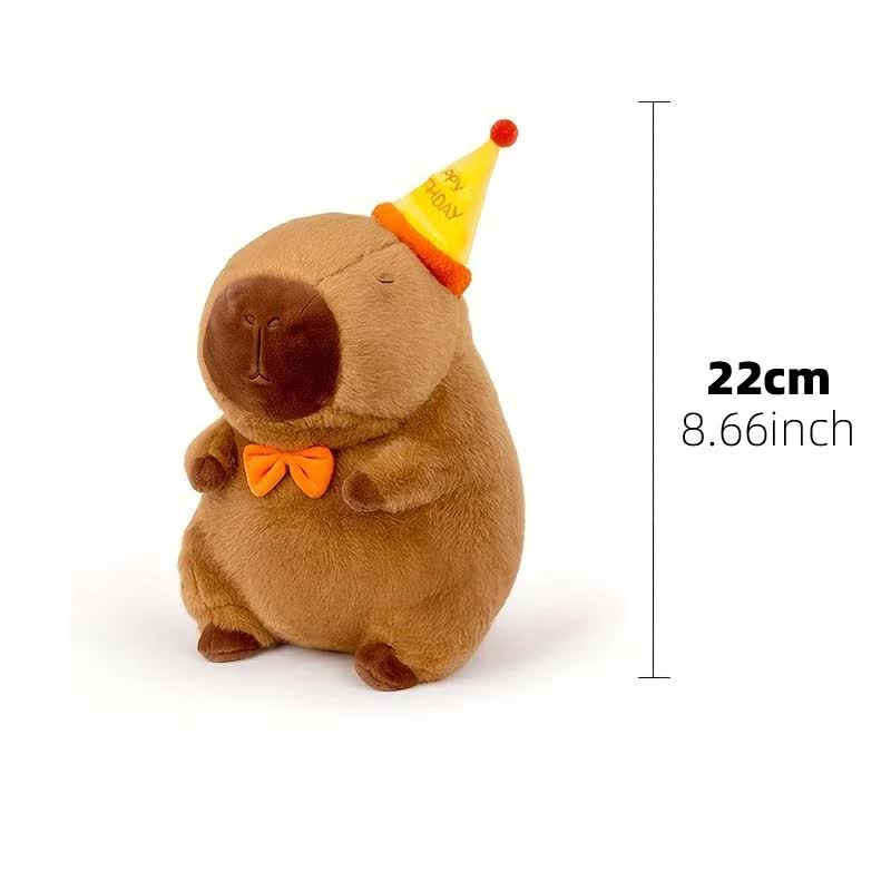 23cm Capybara Plush Simulation Capybara Anime Fluffy Toy Cute Doll Stuffed Animal Soft Doll Plush Christmas V1237-ZY-203-1059