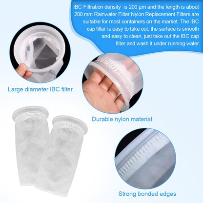 2pcs Nylon IBC Filter, IBC Rainwater Tank Filter Washable IBC Replacement Filter Nylon - IBC Tank Lid Fitting V1237-ZY-203-1075