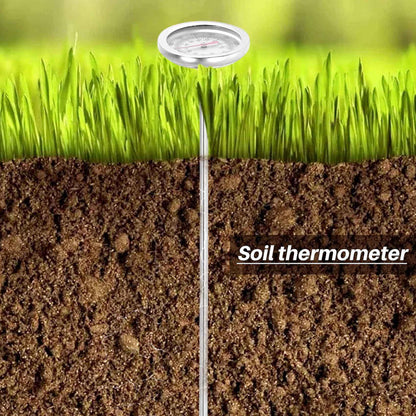 Compost soil thermometer 50 cm length stainless steel V1237-ZY-203-1076