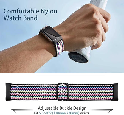 Elastic Wristbands, Compatible with Fitbit Charge 5/Fitbit Charge 6 Bracelet for Men and Women, Breathable V1237-ZY-203-1084
