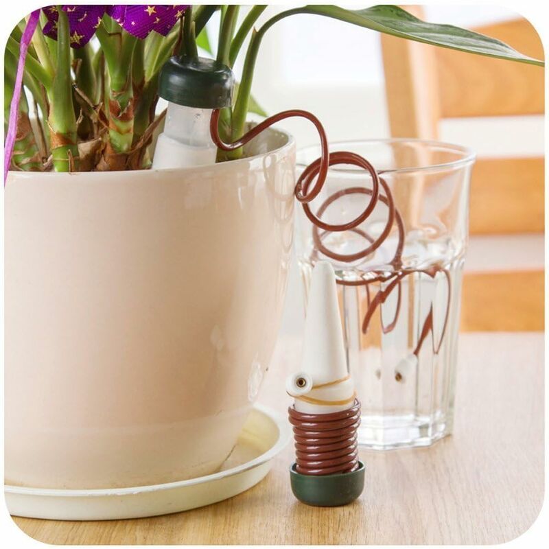Automatic Drip Irrigation System with Self-Ceramic Probes, Indoor Plant Spikes for Watering Bonsai, Plants, V1237-ZY-203-1087