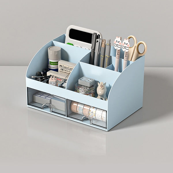 Desktop Storage Box White/Blue/Pink Paper Boxes Type Other Blue V1237-ZY-203-1102