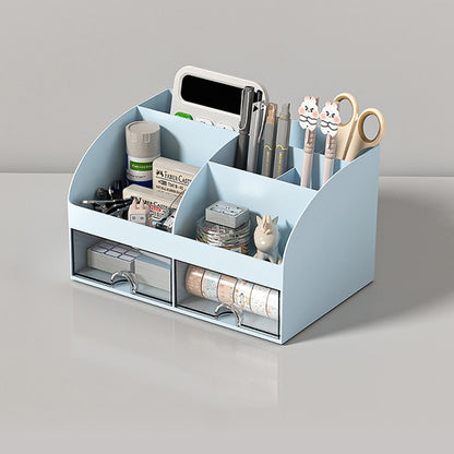 Desktop Storage Box White/Blue/Pink Paper Boxes Type Other Blue V1237-ZY-203-1102