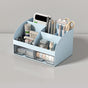 Desktop Storage Box White/Blue/Pink Paper Boxes Type Other Blue V1237-ZY-203-1102
