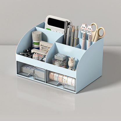 Desktop Storage Box White/Blue/Pink Paper Boxes Type Other Blue V1237-ZY-203-1102