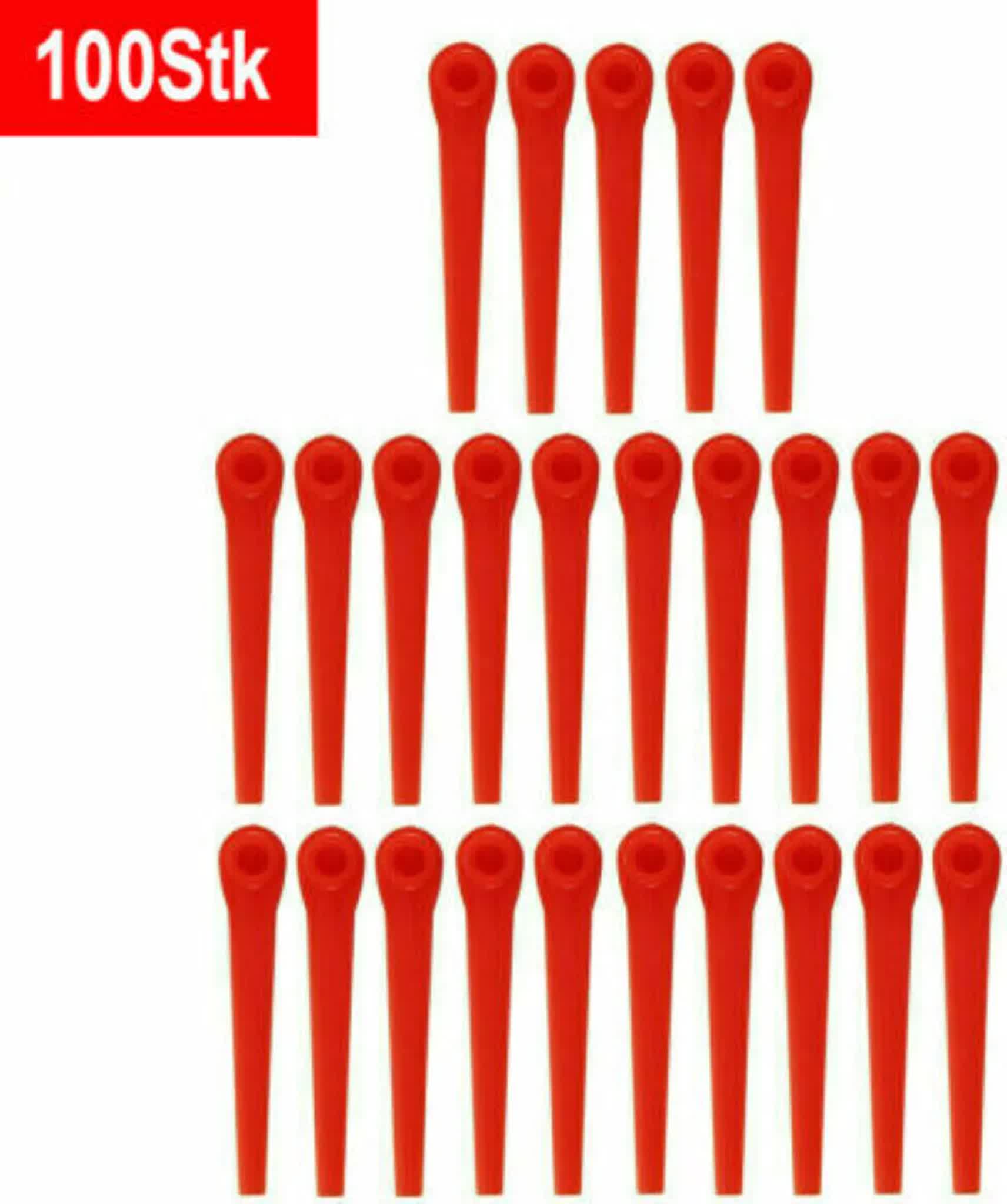 100 pcs Plastic Replacement Blades for GARDENA EasyCut LI-18/23R V1237-ZY-203-1138