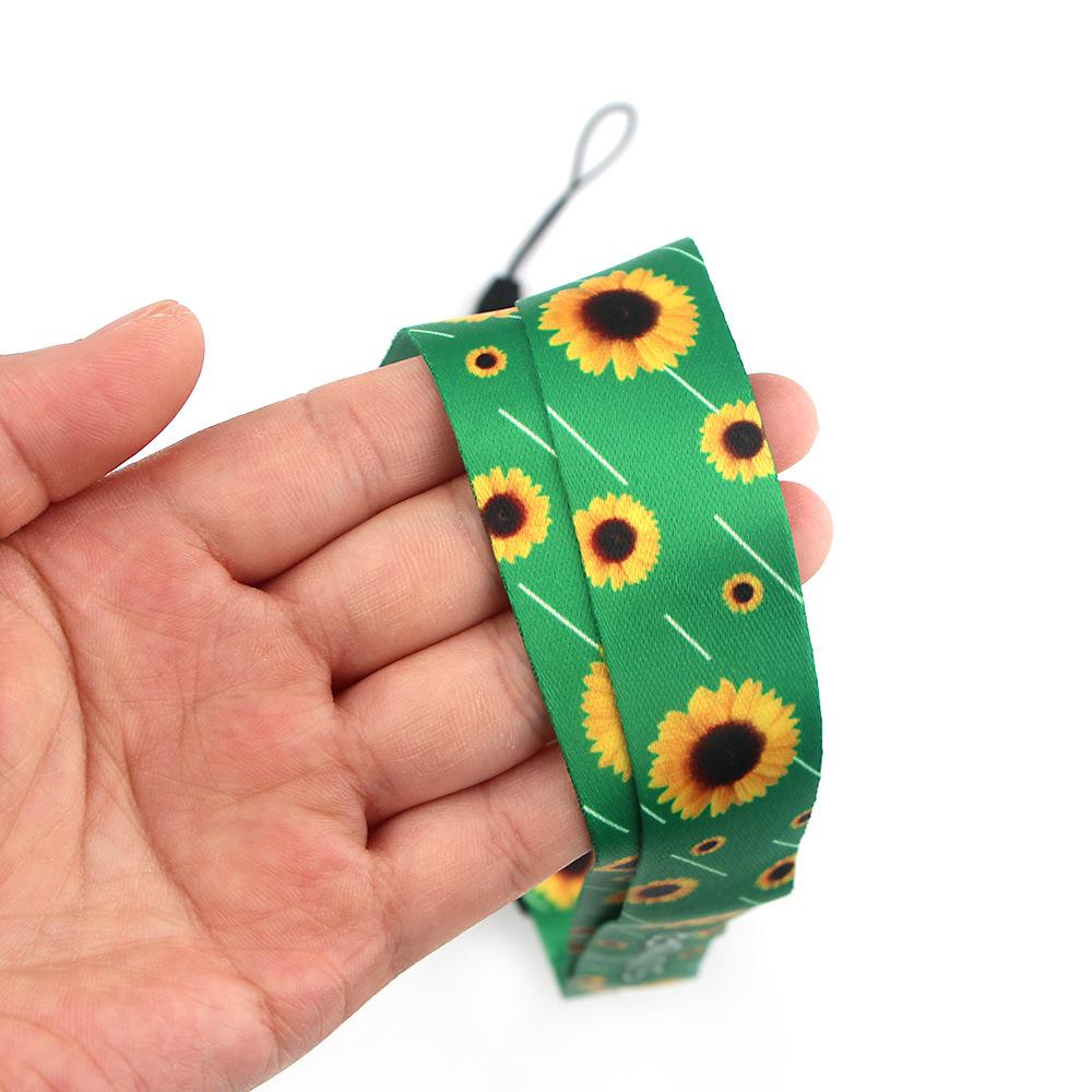 Smooth Sunflower, Stars Lanyard Black V1237-ZY-203-1162