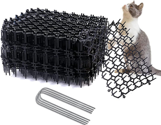 12 pcs 15 cm x 20 cm Spike Mat, Cat Scare with Spikes, Dog Mat, Plastic Net for Animals V1237-ZY-203-1165