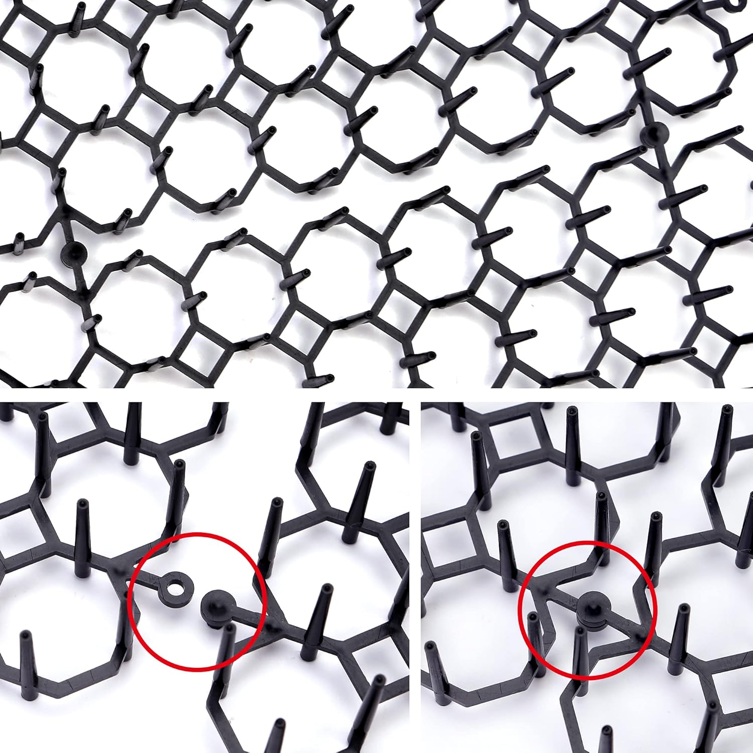 12 pcs 15 cm x 20 cm Spike Mat, Cat Scare with Spikes, Dog Mat, Plastic Net for Animals V1237-ZY-203-1165