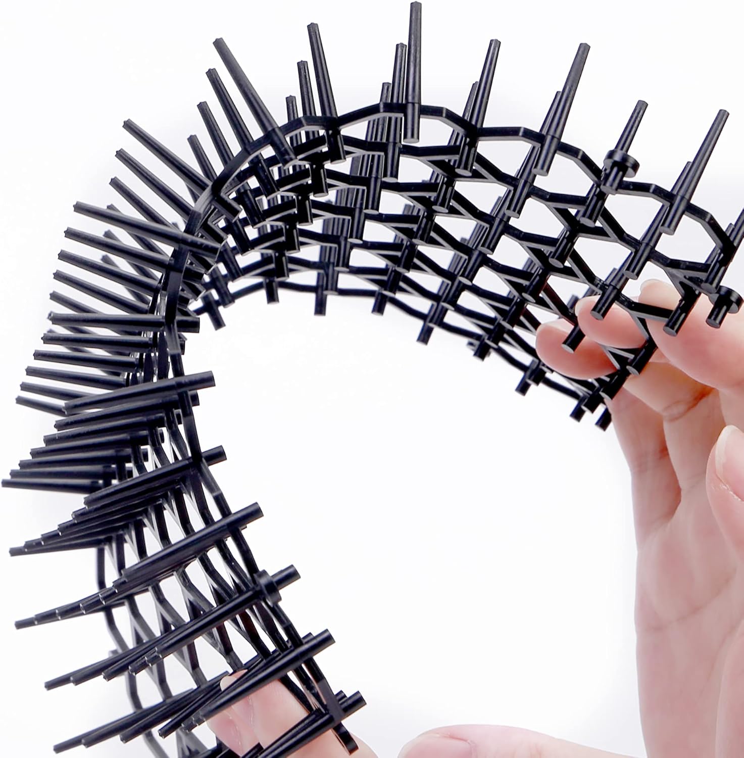 12 pcs 15 cm x 20 cm Spike Mat, Cat Scare with Spikes, Dog Mat, Plastic Net for Animals V1237-ZY-203-1165