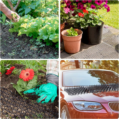 12 pcs 15 cm x 20 cm Spike Mat, Cat Scare with Spikes, Dog Mat, Plastic Net for Animals V1237-ZY-203-1165