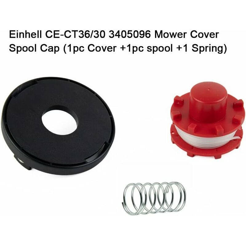 Line spool and spool cover for Einhell CECT 36/30 LI E SOLO, AGILLO 36/255 BL grass trimmer, trimmer V1237-ZY-203-1170