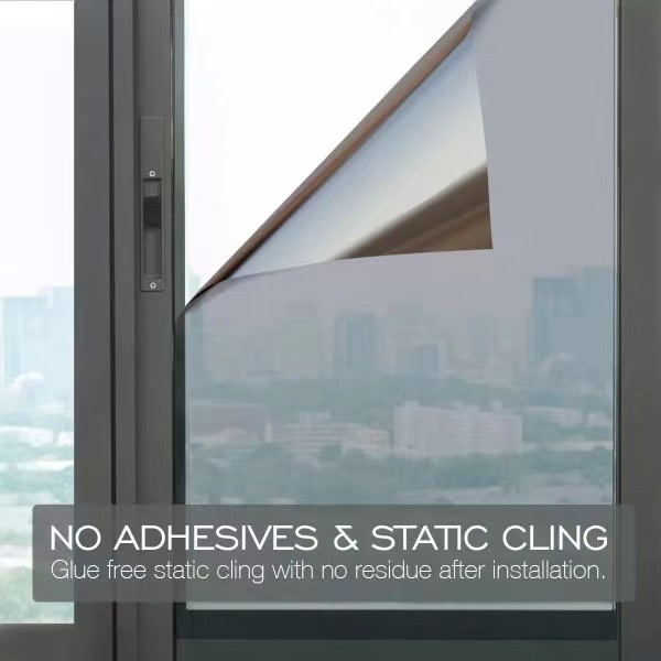 One-way mirror film window sun protection glass sticker - Campaign - Silver - Silver 40x200cm V1237-ZY-203-1171