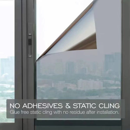 One-way mirror film window sun protection glass sticker - Campaign - Silver - Silver 40x200cm V1237-ZY-203-1171